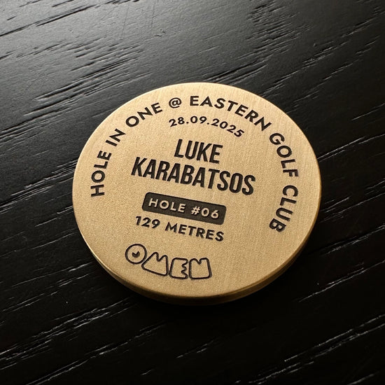 Hole in one ball marker Australia