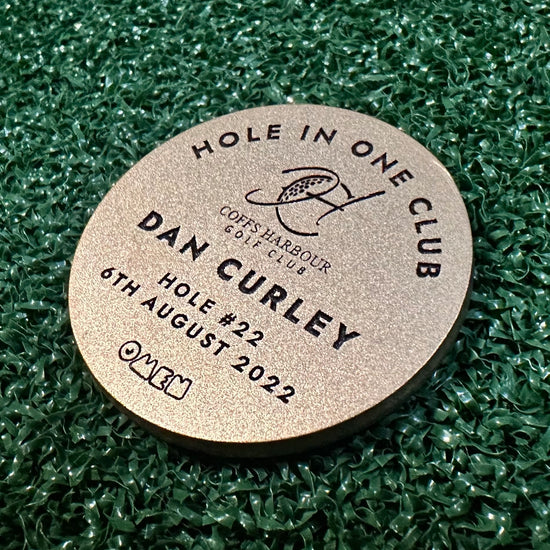 Custom golf ball marker - premium Australia